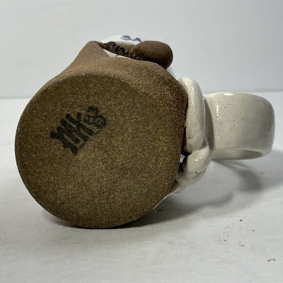 Vintage Mug Pottery Mark Hines Creations Funny Face Hand-Sculpted SALES on Phone - Picture 5 of 10